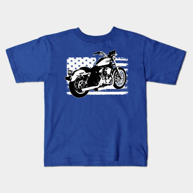 Motorbike Stars Kids T-Shirt by Socity Shop